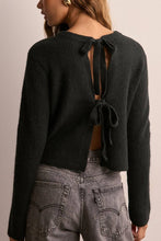 Load image into Gallery viewer, Loose Long Sleeve Lace-up Knitted Cardigan