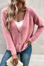 Load image into Gallery viewer, Simple V-neck Breasted Cardigan