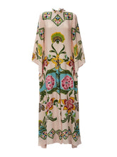 Load image into Gallery viewer, Stylish Floral Long Sleeves Loose Maxi Dress