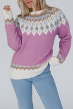 Load image into Gallery viewer, Christmas Thickened Round Neck Long Sleeve Knitted Icelandic Sweater