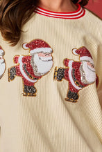 Load image into Gallery viewer, Christmas Decoration Sequined Round Neck Long Sleeve Sweatshirt