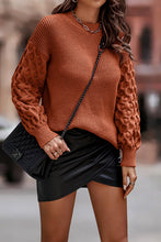 Load image into Gallery viewer, Loose Crewneck Chunky Knit Pullover Sweater