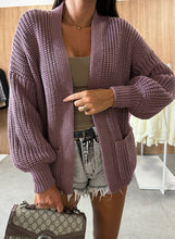 Load image into Gallery viewer, Loose V-neck Long-sleeved Casual Knitted Cardigan