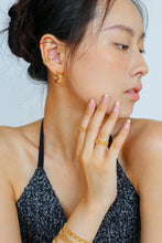 Load image into Gallery viewer, Artisanal Crochet-Inspired Huggie Earrings