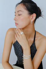 Load image into Gallery viewer, Artisanal Crochet-Inspired Huggie Earrings