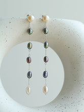 Load image into Gallery viewer, Artistic Two-Tone Long Dangle Earrings