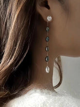 Load image into Gallery viewer, Artistic Two-Tone Long Dangle Earrings