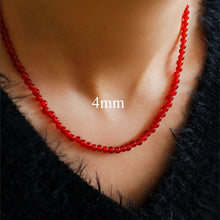 Load image into Gallery viewer, Bold Red Stone Beaded Necklace
