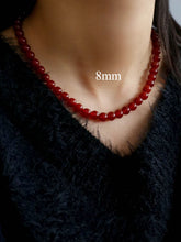 Load image into Gallery viewer, Bold Red Stone Beaded Necklace