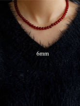 Load image into Gallery viewer, Bold Red Stone Beaded Necklace