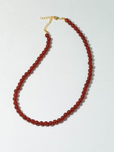 Load image into Gallery viewer, Bold Red Stone Beaded Necklace