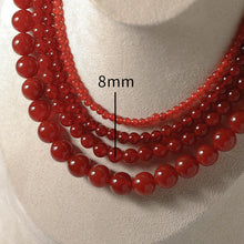 Load image into Gallery viewer, Bold Red Stone Beaded Necklace