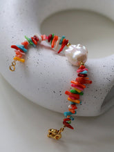 Load image into Gallery viewer, Colorful Gemstone Baroque Pearl Bracelet