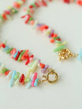 Load image into Gallery viewer, Colorful Gemstone Baroque Pearl Necklace