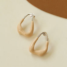 Load image into Gallery viewer, Geometric Irregular Enamel Glazes Earrings