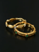 Load image into Gallery viewer, Gold-Tone Ring with Cubic Zirconia