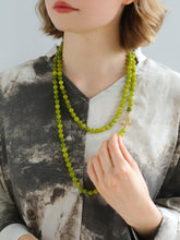 Load image into Gallery viewer, Green Grape Beaded Long Necklace
