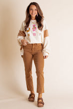 Load image into Gallery viewer, Funny Sequins Nutcracker Soldier Graphic Slit Crewneck Long Sleeve Christmas Sweatshirt