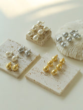 Load image into Gallery viewer, Irregular Baroque Pearls Stud Dangle Earrings