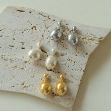 Load image into Gallery viewer, Irregular Baroque Pearls Stud Dangle Earrings