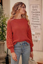 Load image into Gallery viewer, Drop Shoulder Crewneck Loose Chunky Knit Pullover Sweater