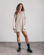 Load image into Gallery viewer, Loose Cozy Knit Oversized Slit Side Sweater