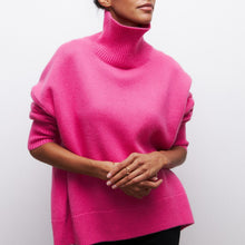 Load image into Gallery viewer, Simple Loose Turtleneck Long Sleeve Sweater
