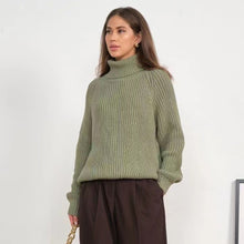 Load image into Gallery viewer, Simple Turtleneck Long Sleeve Sweater