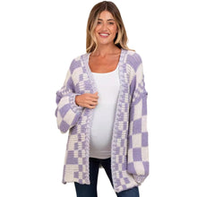 Load image into Gallery viewer, Casual Plaid Loose Knitted Outerwear Cardigan