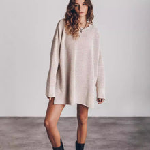 Load image into Gallery viewer, Loose Cozy Knit Oversized Slit Side Sweater