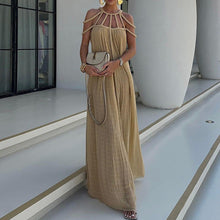 Load image into Gallery viewer, Modern Draped Braids Cover Up Maxi Dress