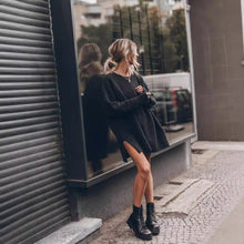 Load image into Gallery viewer, Loose Cozy Knit Oversized Slit Side Sweater