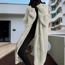 Load image into Gallery viewer, Loose Pocket Long Sleeve Long Sweater Cardigan