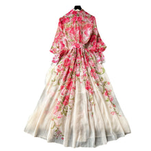 Load image into Gallery viewer, Floral Long Sleeves Buttons Down Maxi Dress