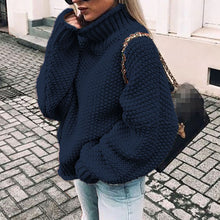 Load image into Gallery viewer, Casual Solid Long Sleeves Turtleneck Sweater