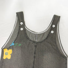 Load image into Gallery viewer, Denim Wide Leg Drop Crotch Jumpsuit Rompers Overalls