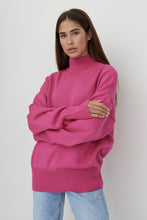 Load image into Gallery viewer, High Neck Long Sleeves Loose Sweater