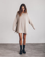 Load image into Gallery viewer, Loose Cozy Knit Oversized Slit Side Sweater