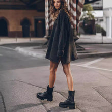 Load image into Gallery viewer, Loose Cozy Knit Oversized Slit Side Sweater