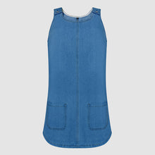 Load image into Gallery viewer, Sleeveless Casual Denim Dress with Pockets