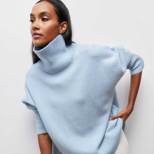 Load image into Gallery viewer, Simple Loose Turtleneck Long Sleeve Sweater