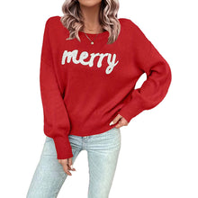 Load image into Gallery viewer, Christmas round Neck Long Sleeved Pullover Sweater