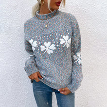 Load image into Gallery viewer, Snow Flake Long Sleeve Sweater