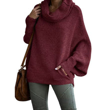 Load image into Gallery viewer, Long Sleeves Cowl Neck Pullover Sweater with Pockets