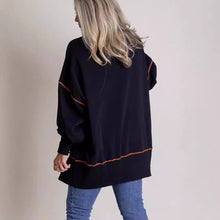 Load image into Gallery viewer, Black Halloween Sequin Ghost Long Sleeve Top