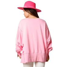 Load image into Gallery viewer, Christmas Candy Cane Sequined Casual Loose Sweatshirt