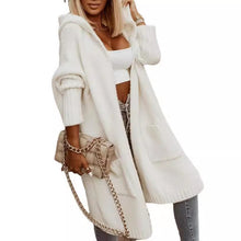 Load image into Gallery viewer, Large Long Simply Live Hooded Cardigan