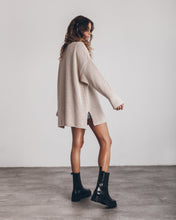 Load image into Gallery viewer, Loose Cozy Knit Oversized Slit Side Sweater