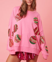 Load image into Gallery viewer, Christmas Egg Sequined Casual Long Sleeve Sweatshirt