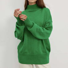 Load image into Gallery viewer, High Neck Long Sleeves Loose Sweater